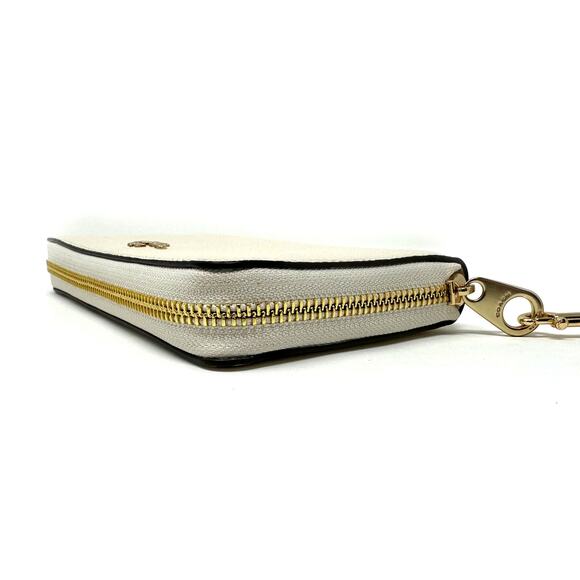 Coach Long Zip Around Wallet Chalk White Leather C4451 - Picture 5 of 5